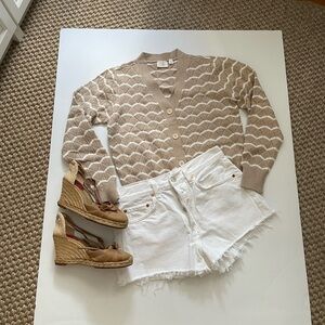 Cozy Beige Patterned Sweater